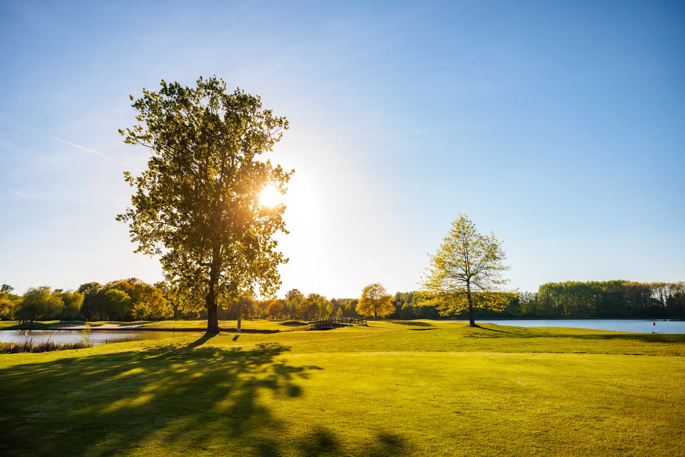 Het iconische clubhuis van Millennium Golf